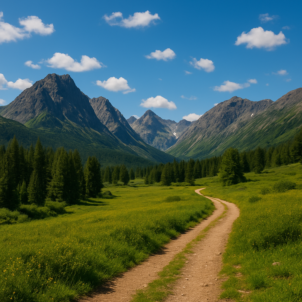 Алтай — горы, озеро и живописные природные пейзажи