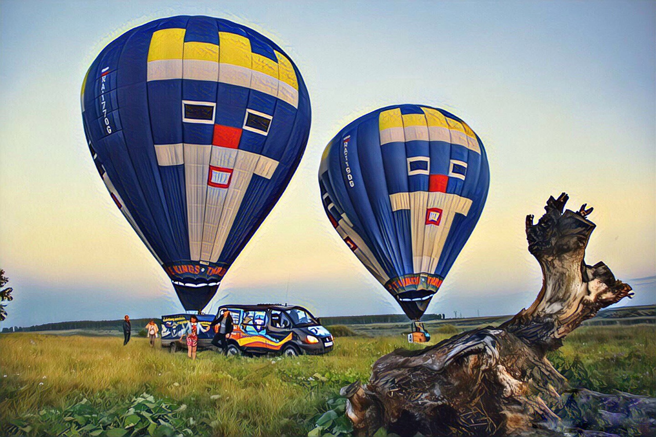 Классический полет на воздушном шаре на рассвете в Екатеринбурге